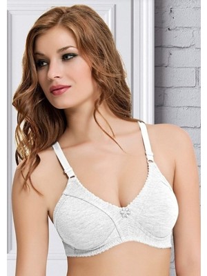 Nbb Kadın Beyaz  351 Penye Pamuklu Toparlayıcı Sütyen