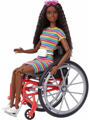 Barbie Fashionistas Bebek #166 Barbie Tekerlekli Sandalye
