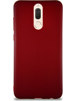 Caseart Huawei Mate 10 Lite Kılıf Soft Premier Renkli Silikon Kapak - Mürdüm