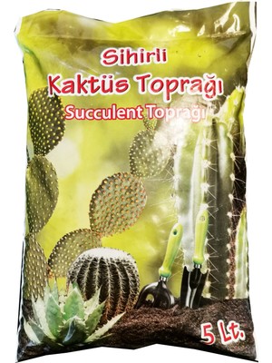 Sihirli Kaktüs Sukulent Toprağı Özel Organik Karışım 5 Lt.