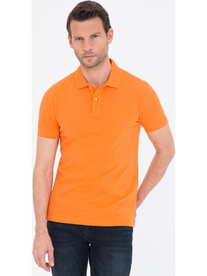 Pierre Cardin Turuncu Slim Fit Basic Polo Yaka T-Shirt 50232382-VR051
