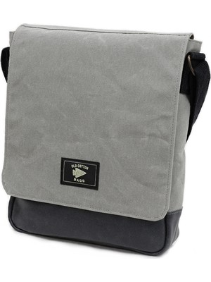 Old Cotton Cargo 7112 Postacı Omuz Çantası Bayan ve Erkek Için Çapraz Su Geçirmez Mumlu Kanvas Çok Bölmeli Gözlü Okul Tablet Çanta