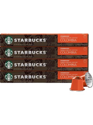 Starbucks Single Origin Coffe Colombia Kapsül Kahve Paketi 4 x 10'lu
