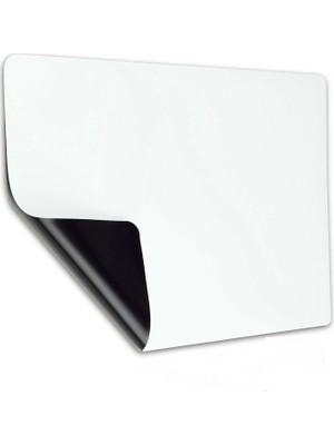Dünya Magnet Mıknatıslı Manyetik Beyaz Tahta - 50 x 60 cm Katlanabilir Silinebilir Yazı Mesaj Tablosu + 3 Kalem