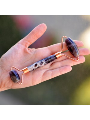 Taş Sandığı Ametist Taşı Masaj Aleti Roler