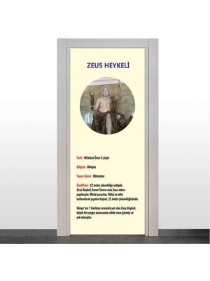 Okularenkkat Dünyanın 7 Harikası - Zeus Heykeli Kapı Giydirme