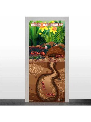 Okularenkkat Minik Karıncalar Kapı Giydirme