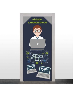 Okularenkkat Bilişim Laboratuvarı Kapı Giydirme