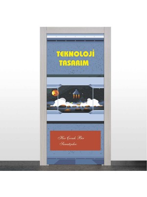 Okularenkkat Teknoloji Tasarım Sınıfı Kapı Giydirme