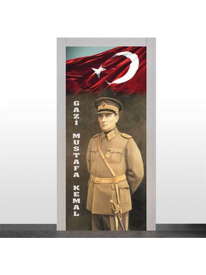 Okularenkkat Atatürk ve Bayrak Kapı Giydirme