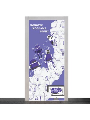 Okularenkkat Robotik Kodlama Sınıfı Kapı Giydirme