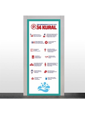 Okularenkkat Koronavirüs Bilgilendirme Kapı Giydirme