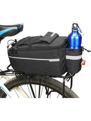 Robesbon 6 Litre Bisiklet Bagaj Üstü Tur Çantası Siyah Renk Dayanıklı Su Geçirmez Kumaş Özellikli