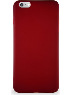 Kzy Apple iPhone 6s Plus Kılıf Soft Premier Renkli Silikon Kapak - Mürdüm