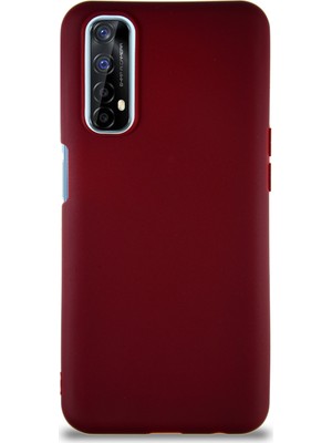 Kzy Realme 7 Kılıf Soft Premier Renkli Silikon Kapak - Mürdüm