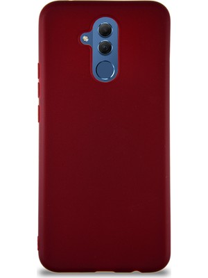 Case World Huawei Mate 20 Lite Kılıf Soft Premier Renkli Silikon Kapak - Mürdüm