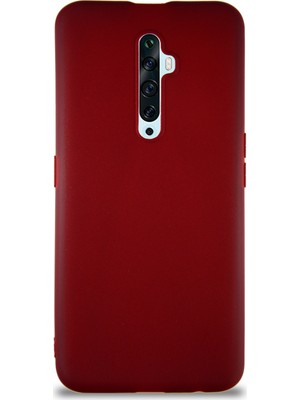 Case World Oppo Reno 2z Kılıf Soft Premier Renkli Silikon Kapak - Mürdüm