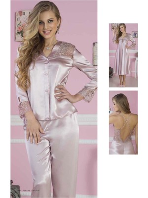 Pierre Cardin Kadın Çeyizlik Altılı Pijamalı Takım 6620