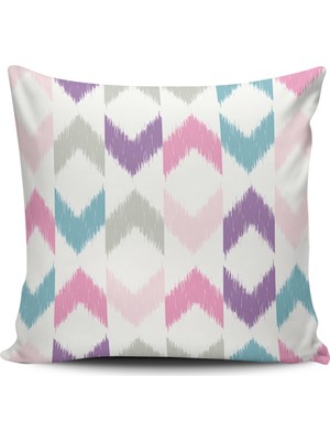 Alkan Homes Kırlent Dünyası Geometrik Desen Dijital Baskılı Kırlent Kılıfı