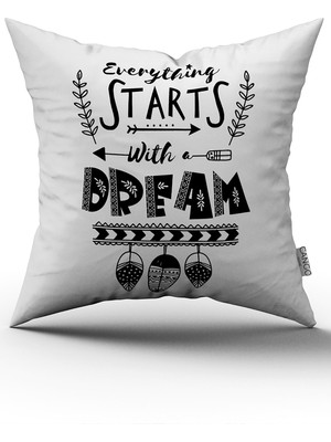 Cango Home Dijital Baskı Kırlent Yastık Kılıfı CGH467