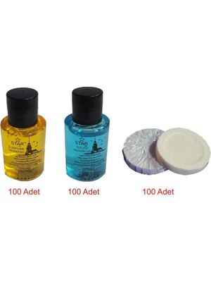 Çelikpençe Otel Tipi Duş Şampuanı + Duş Jeli + Banyo Sabunu