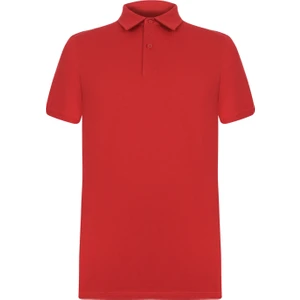 Arslan İş Elbiseleri Polo Yaka Kırmızı Işçi Lakoste T-Shirt