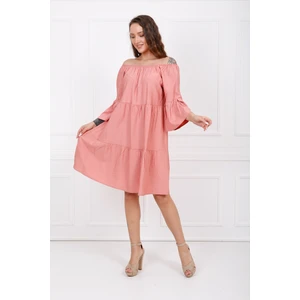 Uzun Kol Madonna Yaka Elbise ELB32691