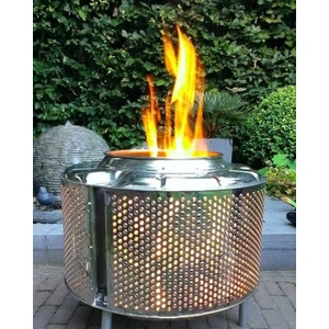 Dış Mekan Krom Kazan Bahçe Barbekü Sobası