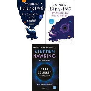 Stephen Hawking 3 Kitap Bilim ve Uzay Seti - Kara Delikler - Büyük Sorulara Kısa Yanıtlar - Zamanın Kısa Tarihi