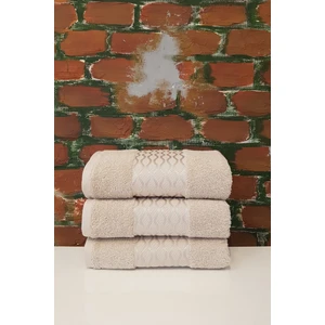 Elissa 3'lü Havlu Bej