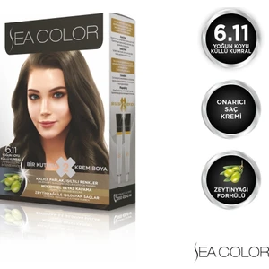 SEA COLOR 6.11  Yoğun Koyu Küllü Kumral Set Boya