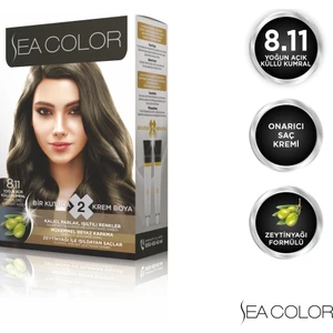 SEA COLOR 8.11  Yoğun Açık Küllü Kumral Set Boya