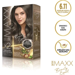 MAXX DELUXE BEAUTY EXPERT 6.11  Yoğun Koyu Küllü Kumral Set Boya