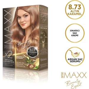 MAXX DELUXE BEAUTY EXPERT 8.73  Altın Karamel  Set Boya