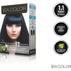 SEA COLOR 1.1  Mavi Siyah Set Boya