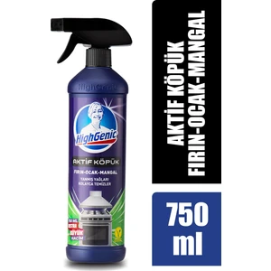 Highgenic Aktif Köpük- Fırın ,ocak, Mangal Temizleyici 750 ml