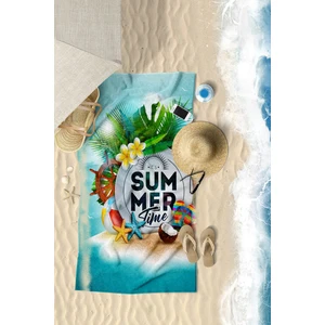Vevien Home Summer Time Dijital Baskılı 70 x 140 cm Plaj Havlusu