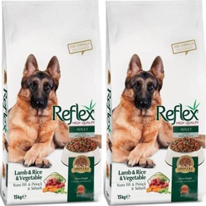 Kuzu Etli & Pirinçli & Sebzeli Yetişkin Köpek Maması 15 kg 2 Adet