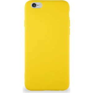 Caseart Apple iPhone 6s Kılıf Soft Premier Renkli Silikon Kapak - Sarı