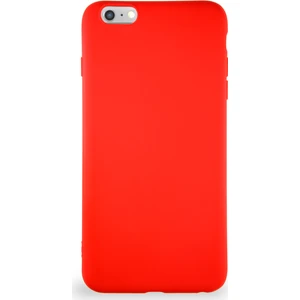 Caseart Apple iPhone 6s Plus Kılıf Soft Premier Renkli Silikon Kapak - Kırmızı