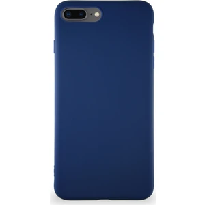 Caseart Apple iPhone 8 Plus Kılıf Soft Premier Renkli Silikon Kapak - Lacivert