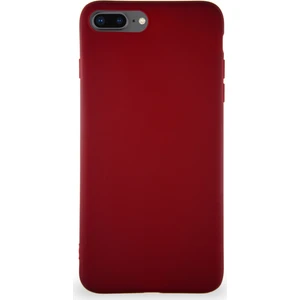 Caseart Apple iPhone 8 Plus Kılıf Soft Premier Renkli Silikon Kapak - Mürdüm