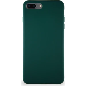 Caseart Apple iPhone 8 Plus Kılıf Soft Premier Renkli Silikon Kapak - Yeşil