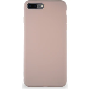 Caseart Apple iPhone 8 Plus Kılıf Soft Premier Renkli Silikon Kapak - Pudra