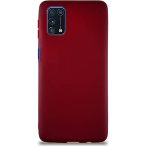 Caseart Samsung Galaxy M31S Kılıf Soft Premier Renkli Silikon Kapak - Mürdüm