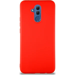 Caseart Huawei Mate 20 Lite Kılıf Soft Premier Renkli Silikon Kapak - Kırmızı
