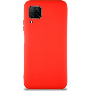 Caseart Huawei P40 Lite Kılıf Soft Premier Renkli Silikon Kapak - Kırmızı