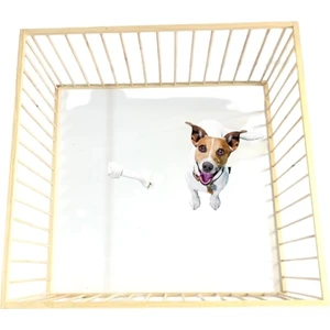 1m2 Ahşap Köpek Çiti Alanı