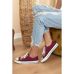 Pembe Potin All Star Rahat Taban Kadın Ayakkabı A3232-20Bordo