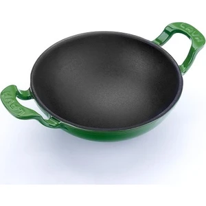 Döküm Wok Tava Metal Kulplu Çap 16 cm